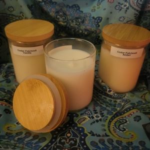Coconut and Soy Candles With Lid Highly Fragranced.